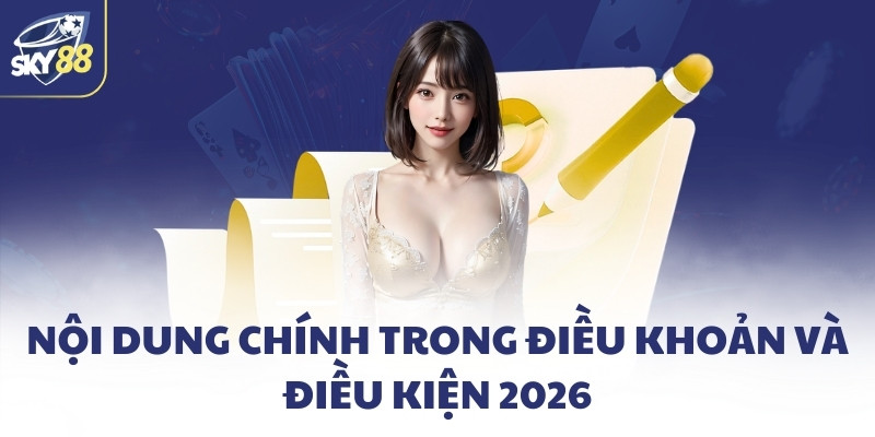 Điều khoản và điều kiện SKY88 - Quy định nghiêm ngặt nhất 3 Nội dung chính trong điều khoản và điều kiện 2026